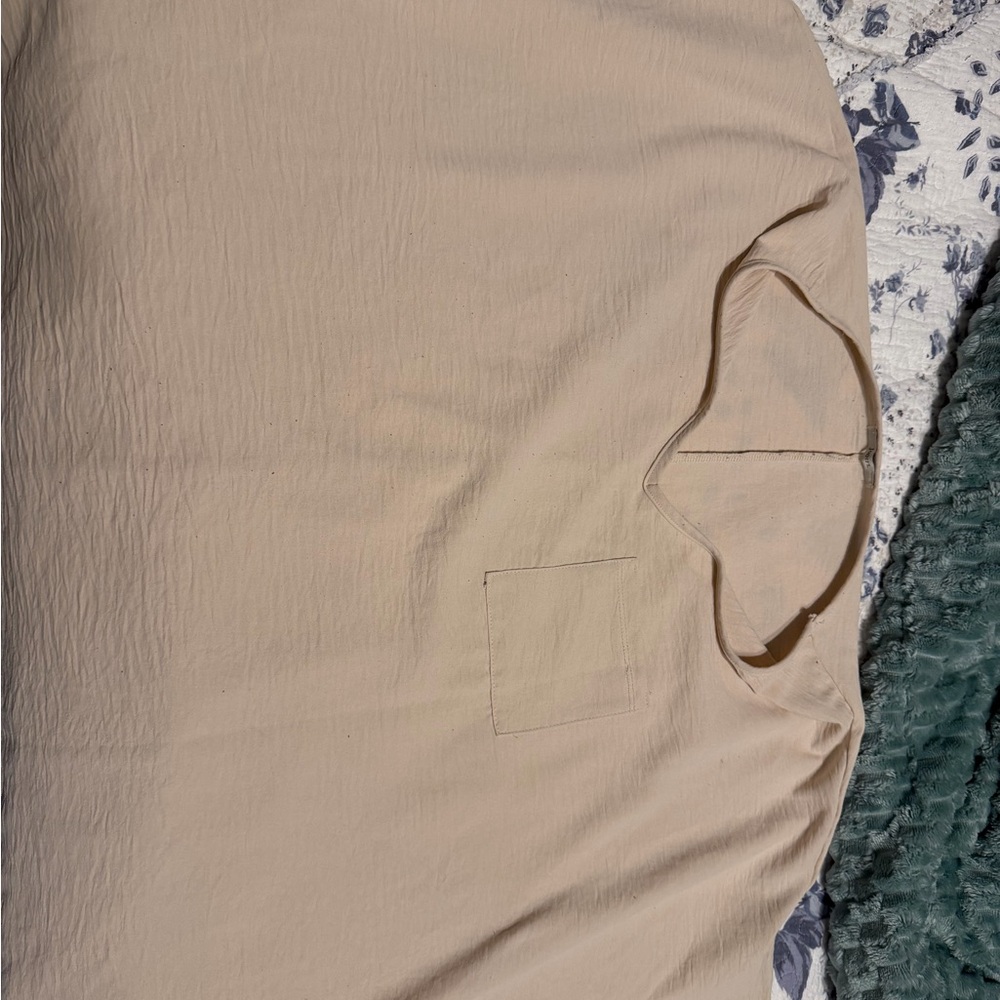 JODIFL Cream Short Sleeve Top